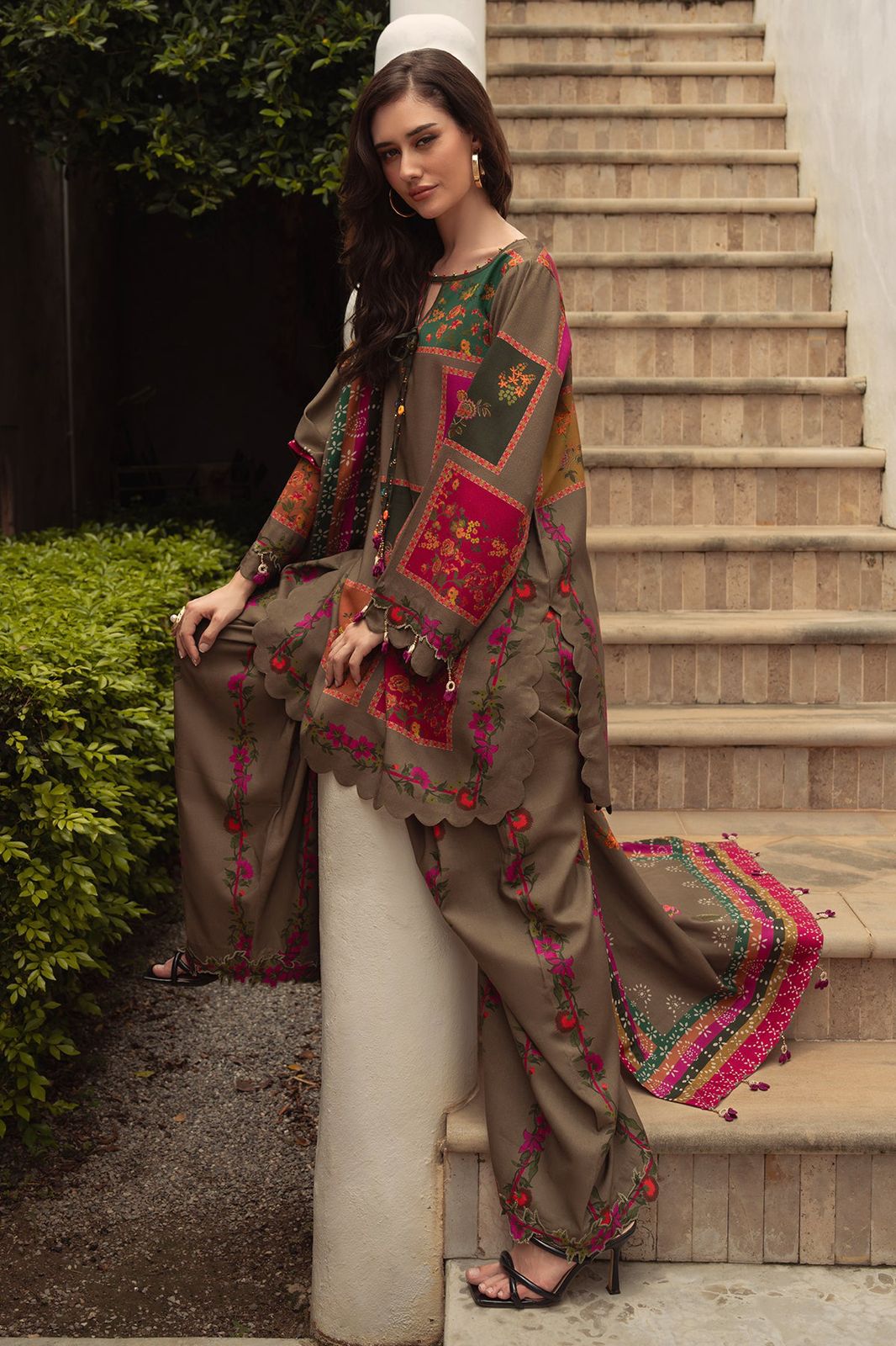 Women Charizma Bana Dora Lawn Printed 3pc Unstiched Dress